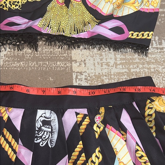 Black and Pink Women's Skirt Set NWOT - Picture 4 of 13